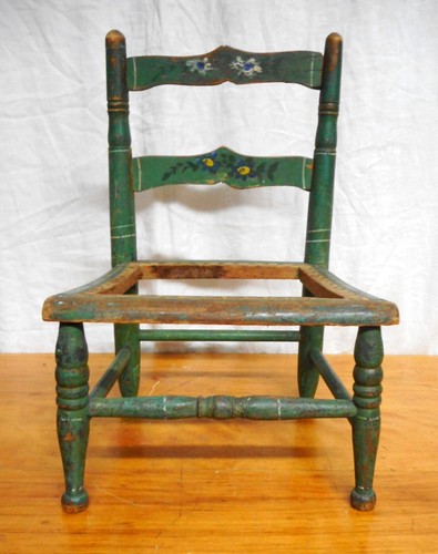 Antique 19th child paint - 19th, c