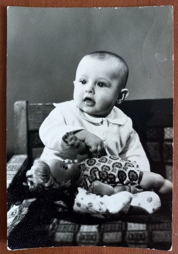Photo ancienne vintage - , bébé